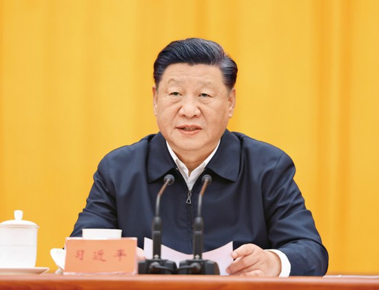 　2021年10月13日至14日，中央人大工作會(huì)議在北京召開(kāi)。中共中央總書(shū)記、國(guó)家主席、中央軍委主席習(xí)近平出席會(huì)議并發(fā)表重要講話。 新華社記者 王曄/攝
