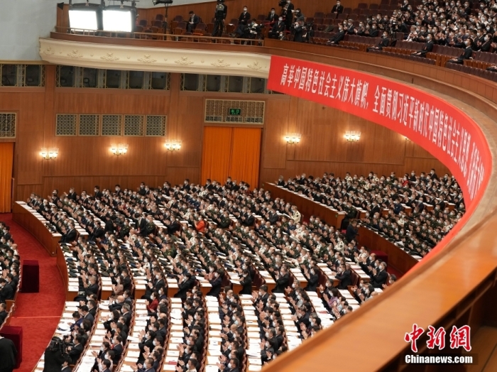 10月16日，中國(guó)共產(chǎn)黨第二十次全國(guó)代表大會(huì)在北京人民大會(huì)堂隆重開(kāi)幕。 <a target='_blank' href='/'>中新社</a>記者 毛建軍 攝
