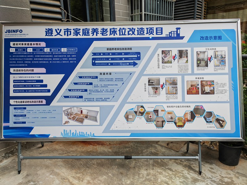 遵義市開展特殊困難老年人家庭適老化改造示意圖。貴州省民政廳供圖