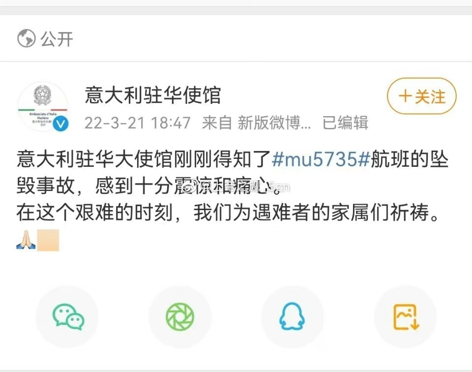 載132人東航客機(jī)墜毀 多國(guó)領(lǐng)導(dǎo)人以及聯(lián)合國(guó)秘書長(zhǎng)表示哀悼