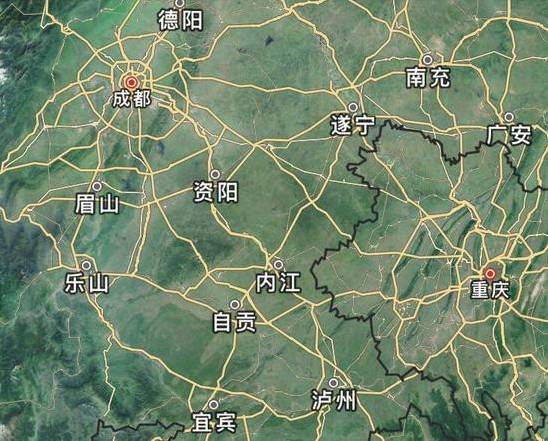 人口過億，城市密集的成都、重慶（圖源：悅西安）