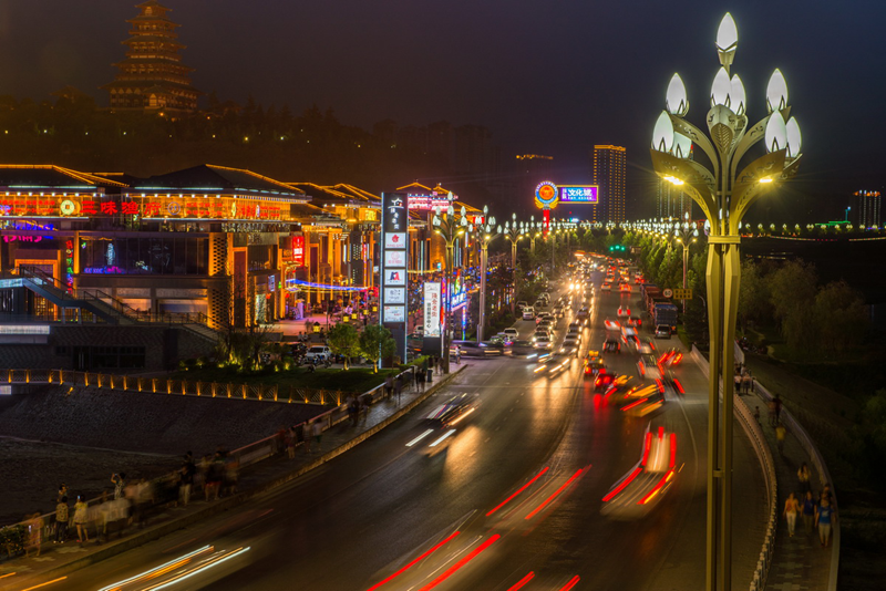 石鼓·太陽(yáng)市夜景。寶雞市委宣傳部